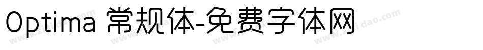 Optima 常规体字体转换